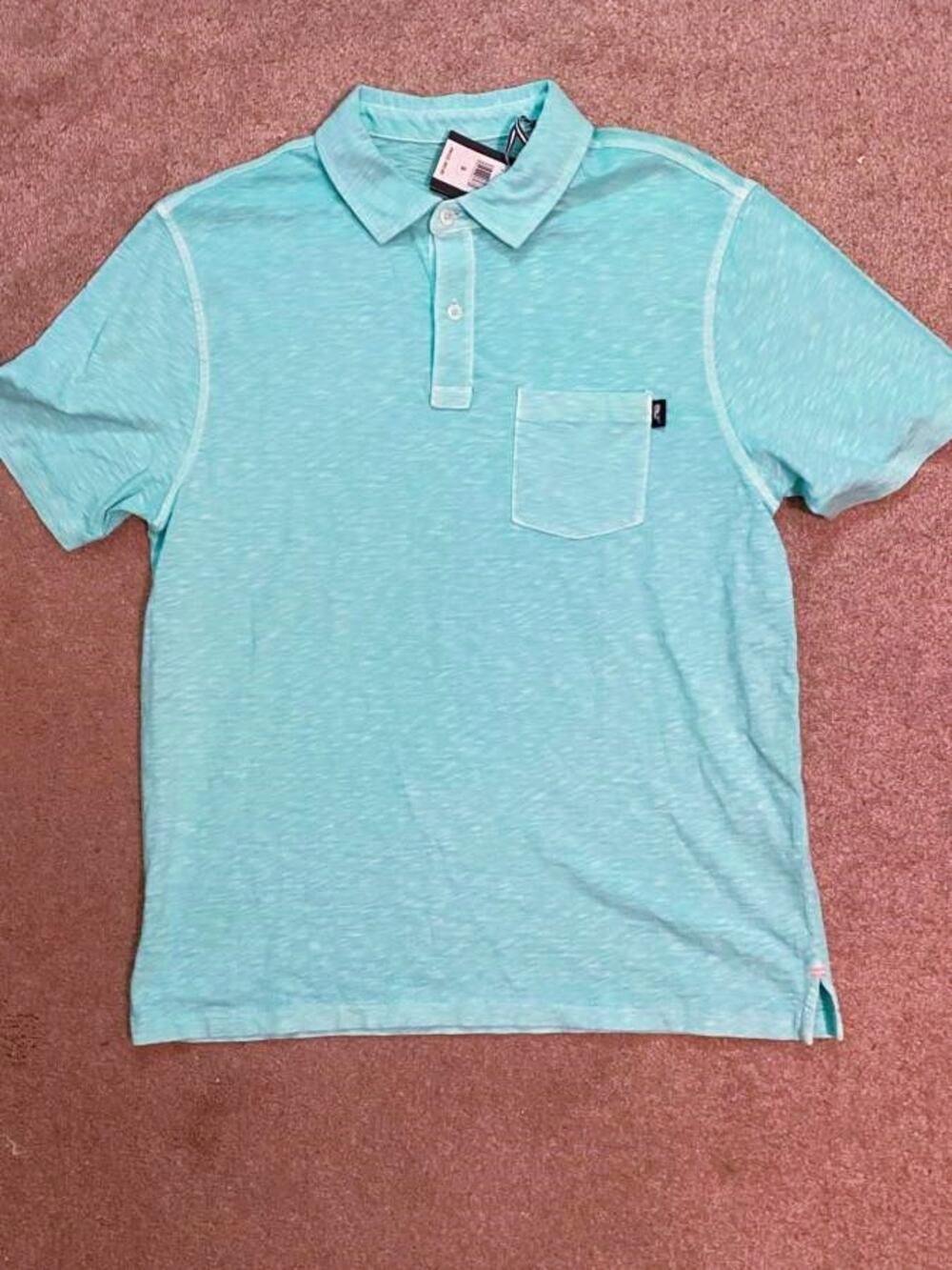 NWT VINEYARD VINES Mens ISLAND Dyed COTTON Pocket Polo CAICOS MED
